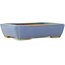 Rechthoekige blauwe bonsai pot van Hattori - 151 x 115 x 40 mm