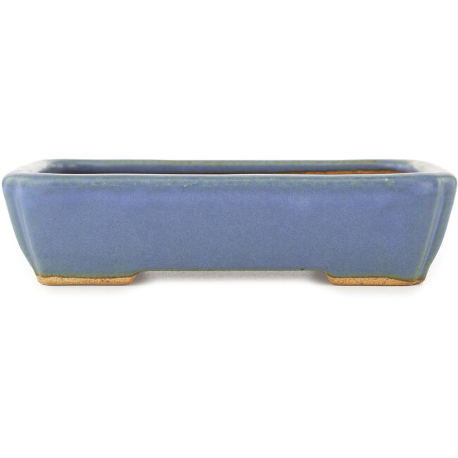 Vaso bonsai rettangolare blu di Hattori - 151 x 115 x 40 mm