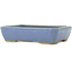 Rectangular blue bonsai pot by Hattori - 151 x 115 x 40 mm