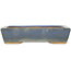 Rectangular blue bonsai pot by Hattori - 155 x 115 x 35 mm