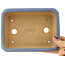 Rectangular blue bonsai pot by Hattori - 151 x 115 x 40 mm