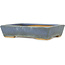Rechthoekige blauwe bonsai pot van Hattori - 155 x 115 x 35 mm