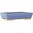 Rectangular blue bonsai pot by Hattori - 155 x 115 x 35 mm