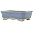 Maceta rectangular azul para bonsái de Hattori - 147 x 113 x 47 mm