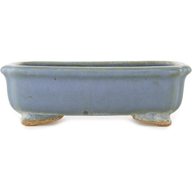 Vaso bonsai rettangolare blu di Hattori - 147 x 113 x 47 mm