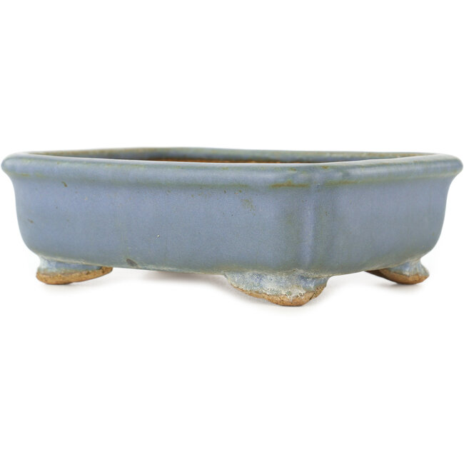 Vaso bonsai rettangolare blu di Hattori - 147 x 113 x 47 mm