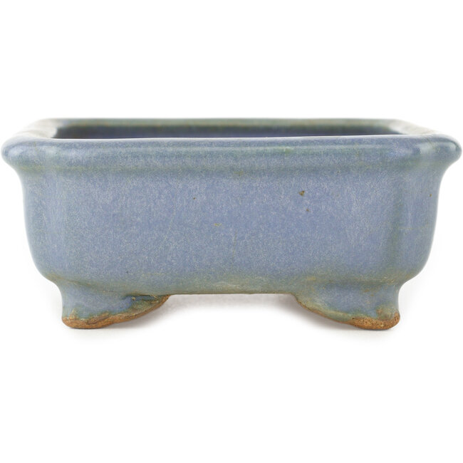 Vaso bonsai rettangolare blu di Hattori - 147 x 113 x 47 mm