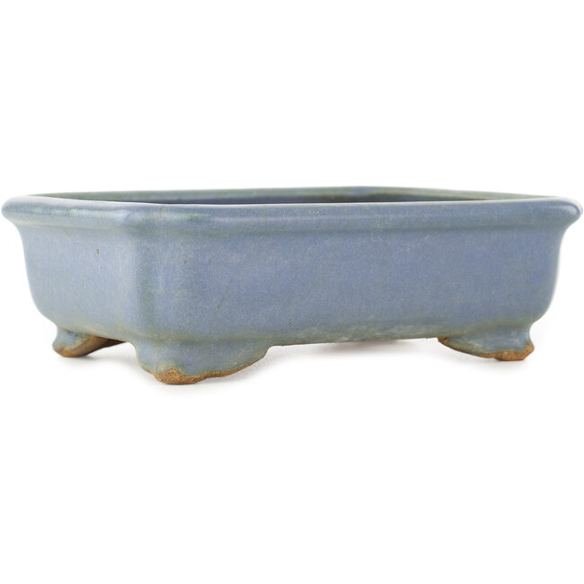 Vaso bonsai rettangolare blu di Hattori - 147 x 113 x 47 mm