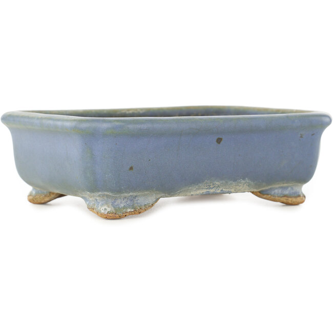 Vaso bonsai rettangolare blu di Hattori - 147 x 113 x 47 mm