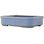 Pot à bonsaï rectangulaire bleu par Hattori - 135 x 102 x 33 mm