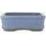 Maceta rectangular azul para bonsái de Hattori - 135 x 102 x 33 mm