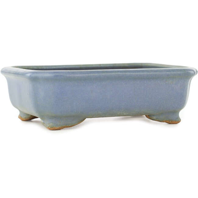 Vaso bonsai rettangolare blu di Hattori - 147 x 113 x 47 mm