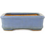 Maceta rectangular azul para bonsái de Hattori - 135 x 102 x 33 mm