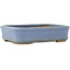 Maceta rectangular azul para bonsái de Hattori - 135 x 102 x 33 mm