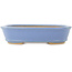 Ovale blauwe bonsai pot van Hattori - 157 x 115 x 37 mm
