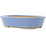 Ovale blauwe bonsai pot van Hattori - 157 x 115 x 37 mm
