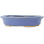 Ovale blauwe bonsai pot van Hattori - 165 x 132 x 38 mm
