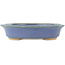 Ovale blauwe bonsai pot van Hattori - 165 x 132 x 38 mm