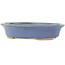 Ovale blauwe bonsai pot van Hattori - 165 x 132 x 38 mm