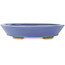 Ovale blauwe bonsai pot van Hattori - 167 x 130 x 35 mm