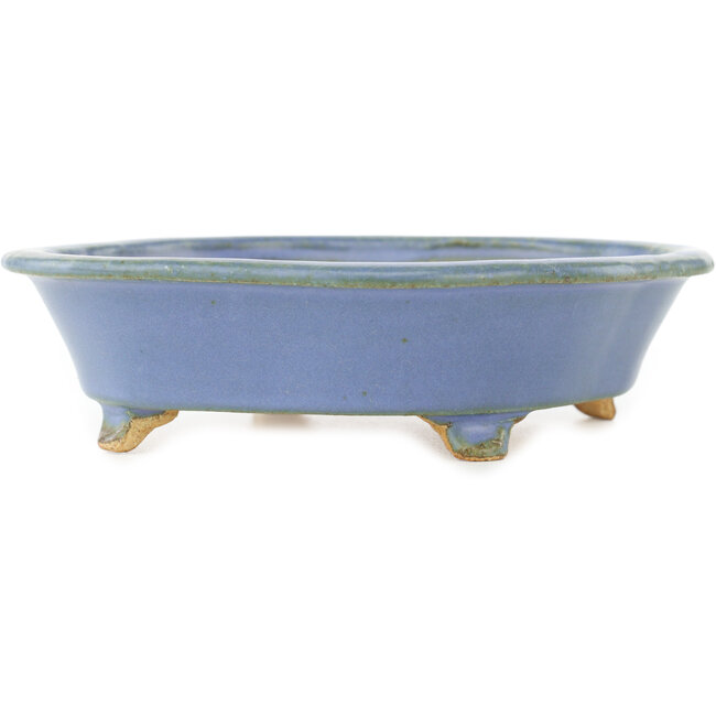 Mokko blauwe bonsai pot van Hattori - 163 x 140 x 40 mm