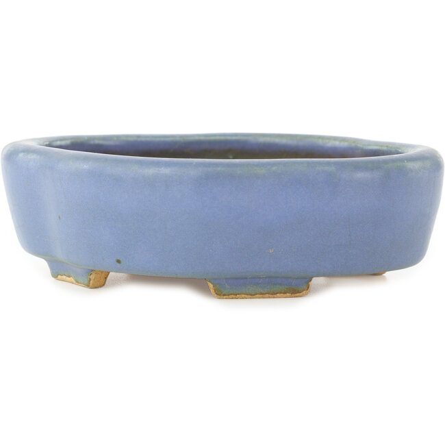 Pot à bonsaï bleu Mokko par Hattori - 142 x 118 x 43 mm