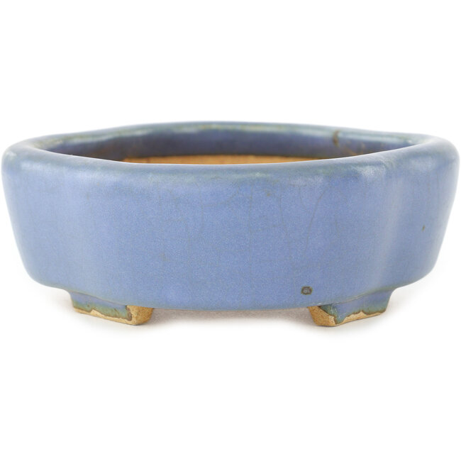 Pot à bonsaï bleu Mokko par Hattori - 142 x 118 x 43 mm