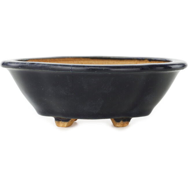 Mokko dunkelblauer Bonsai-Topf von Hattori - 135 x 115 x 47 mm