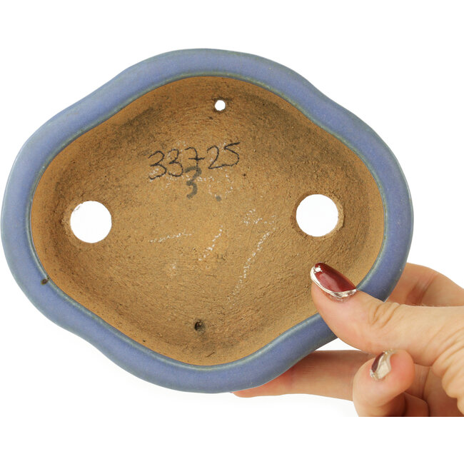 Vaso bonsai Mokko blu di Hattori - 142 x 118 x 43 mm