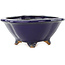 Vaso bonsai Mokko blu scuro di Hattori - 135 x 115 x 47 mm