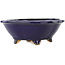 Pot à bonsaï Mokko bleu foncé par Hattori - 135 x 115 x 47 mm
