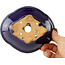 Pot à bonsaï Mokko bleu foncé par Hattori - 135 x 115 x 47 mm