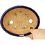 Pot à bonsaï ovale bleu foncé de Hattori - 165 x 130 x 40 mm