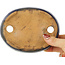 Pot à bonsaï ovale bleu foncé de Hattori - 140 x 110 x 37 mm