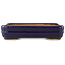 Maceta rectangular para bonsái de color azul oscuro de Hattori - 155 x 117 x 38 mm