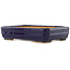 Maceta rectangular para bonsái de color azul oscuro de Hattori - 155 x 117 x 38 mm