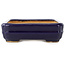 Maceta rectangular para bonsái de color azul oscuro de Hattori - 155 x 117 x 38 mm