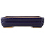 Maceta rectangular para bonsái de color azul oscuro de Hattori - 155 x 117 x 38 mm