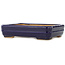 Maceta rectangular para bonsái de color azul oscuro de Hattori - 155 x 117 x 38 mm