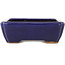 Maceta rectangular para bonsái de color azul oscuro de Hattori - 155 x 117 x 38 mm