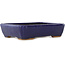 Maceta rectangular para bonsái de color azul oscuro de Hattori - 155 x 117 x 38 mm