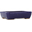 Maceta rectangular para bonsái de color azul oscuro de Hattori - 155 x 117 x 38 mm