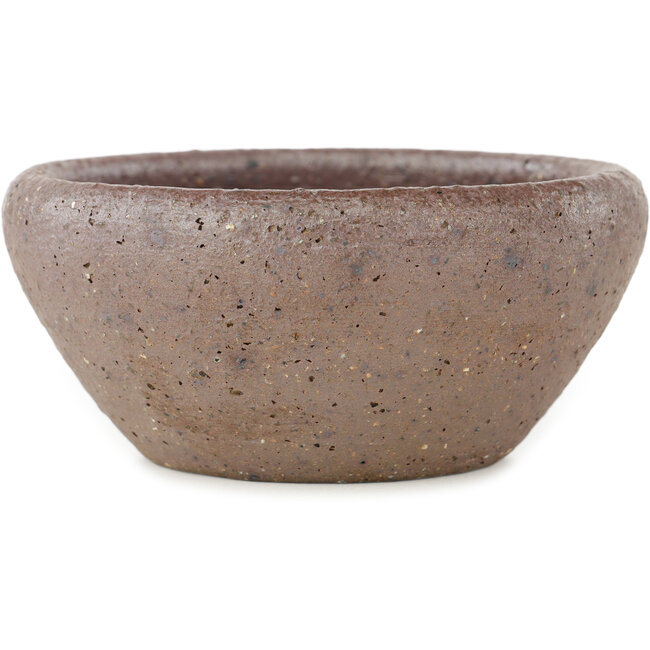 Ronde ongeglazuurde bonsai pot van Bonsai - 123 x 123 x 58 mm