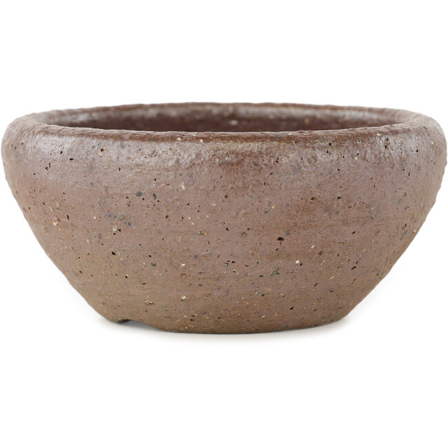 Maceta para bonsái redonda sin esmaltar de Bonsai - 120 x 120 x 55 mm
