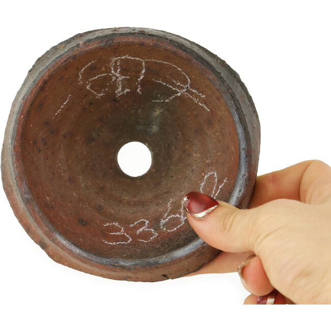 Round unglazed bonsai pot by Bonsai - 120 x 120 x 53 mm