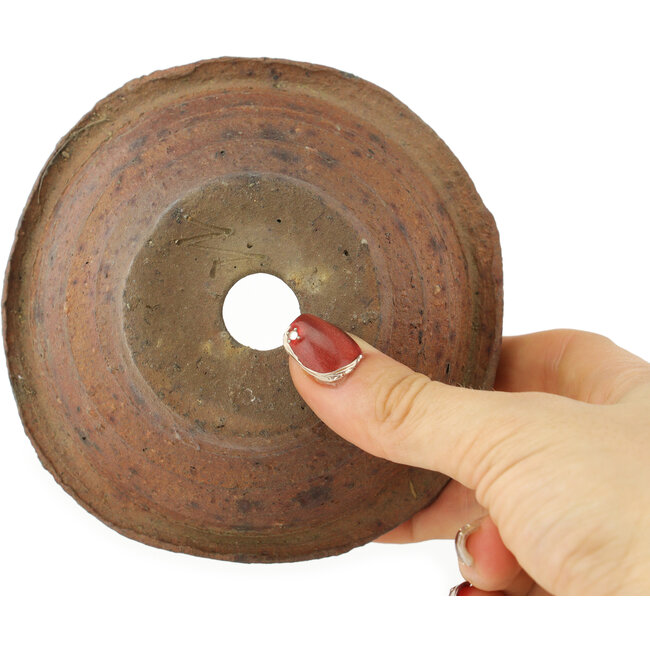 Pot à bonsaï rond non émaillé de Bonsai - 120 x 120 x 53 mm