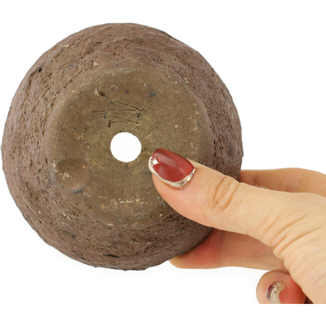Round unglazed bonsai pot by Bonsai - 100 x 100 x 55 mm