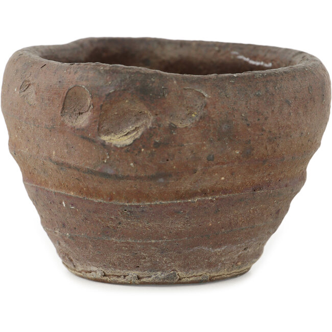 Ronde ongeglazuurde bonsai pot van Bonsai - 95 x 95 x 60 mm