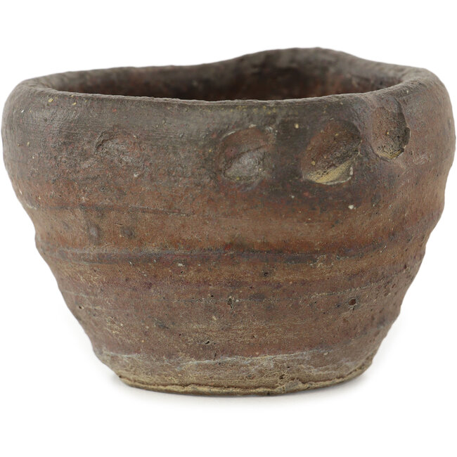 Pot à bonsaï rond non émaillé de Bonsai - 95 x 95 x 60 mm