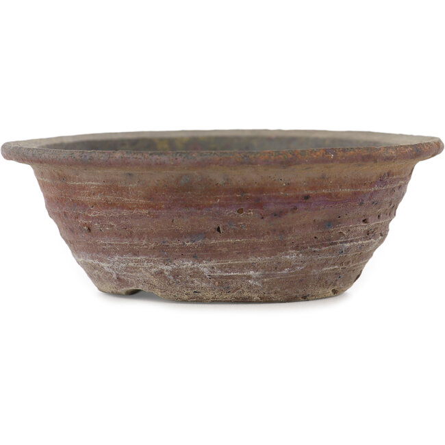 Maceta para bonsái redonda sin esmaltar de Bonsai - 105 x 105 x 35 mm